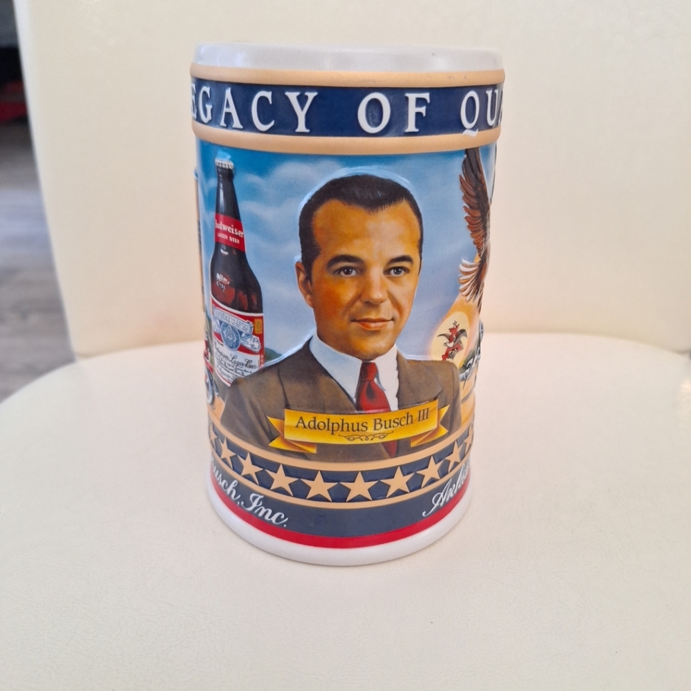 Anheuser-Busch “A Legacy of Quality” Beer Stein 2003 State Convention Aldolphus